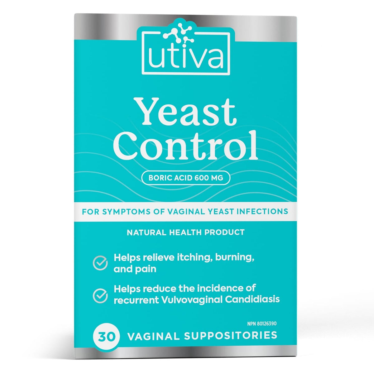 Utiva Yeast Control 30 Suppositories