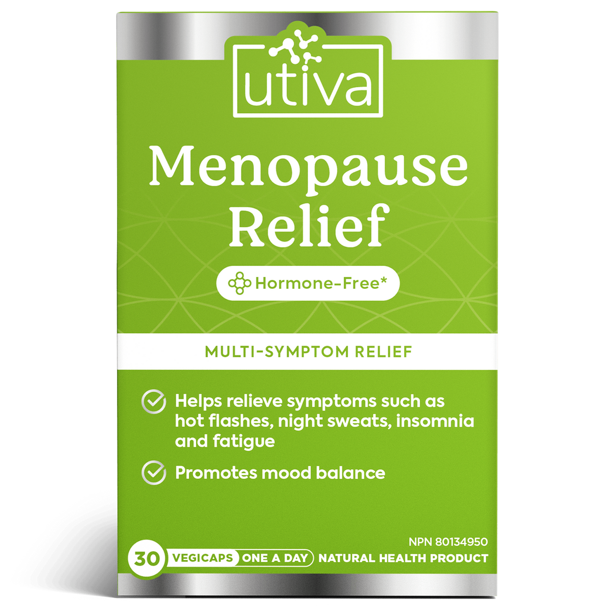 Utiva Menopause Relief 30 Vegetable Capsules