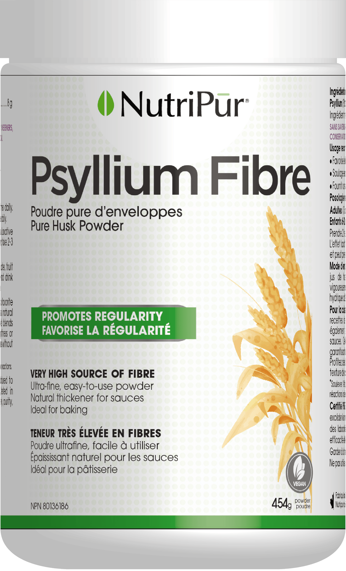 454g | Nutripur Pure Psyllium Husk Powder 454g