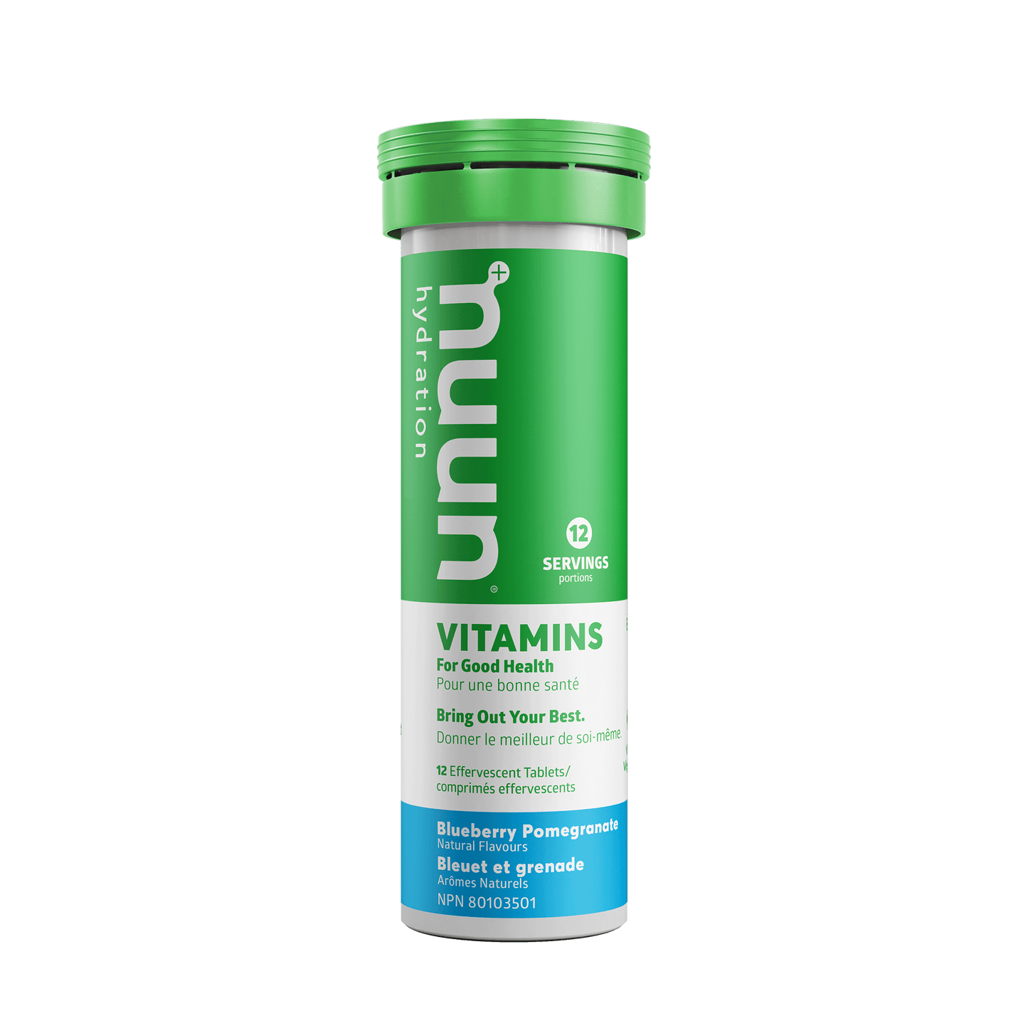 Blueberry Pomegranate Case of 8 Tubes | Nuun Vitamins Blueberry Pomegranate