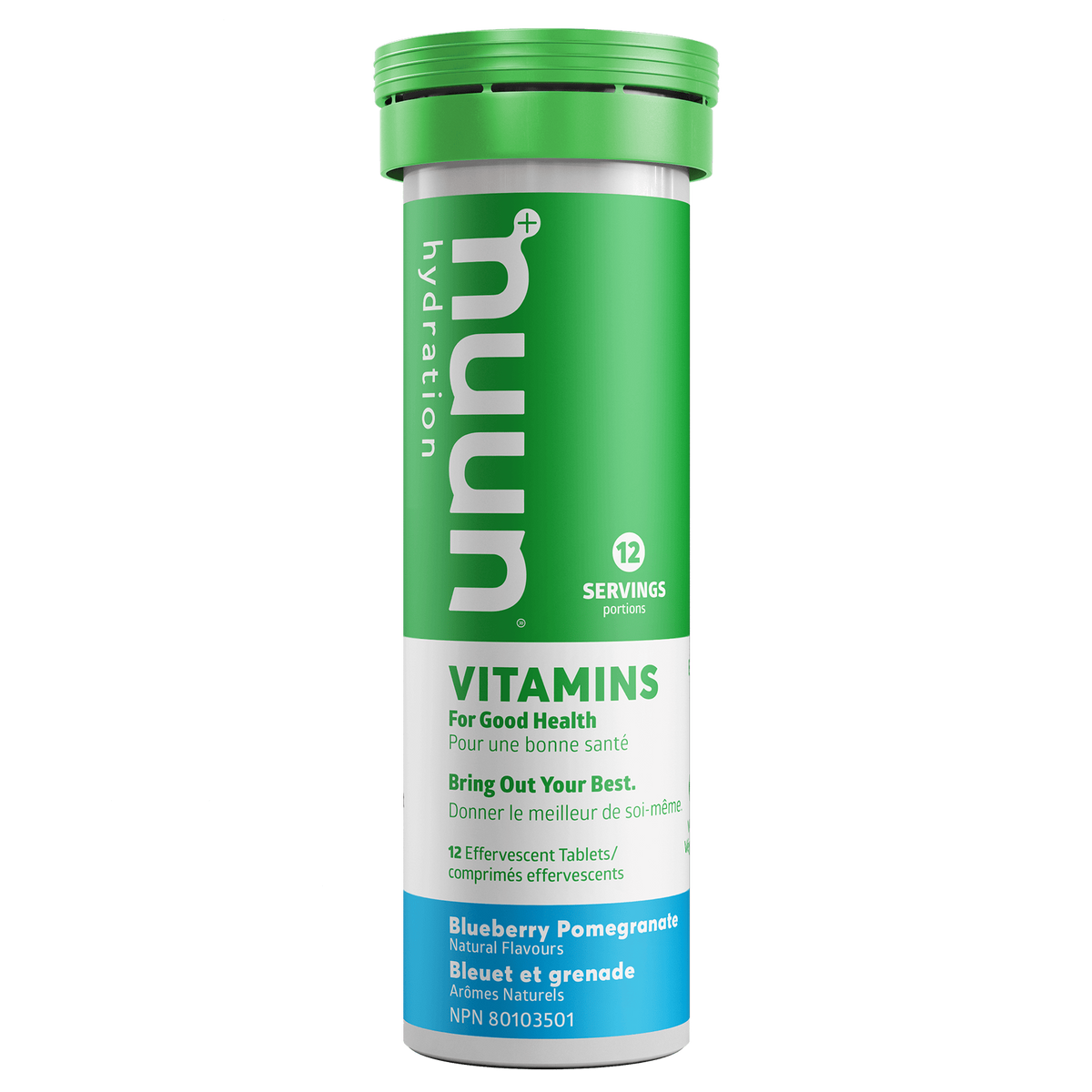 Blueberry Pomegranate Case of 8 Tubes | Nuun Vitamins Blueberry Pomegranate