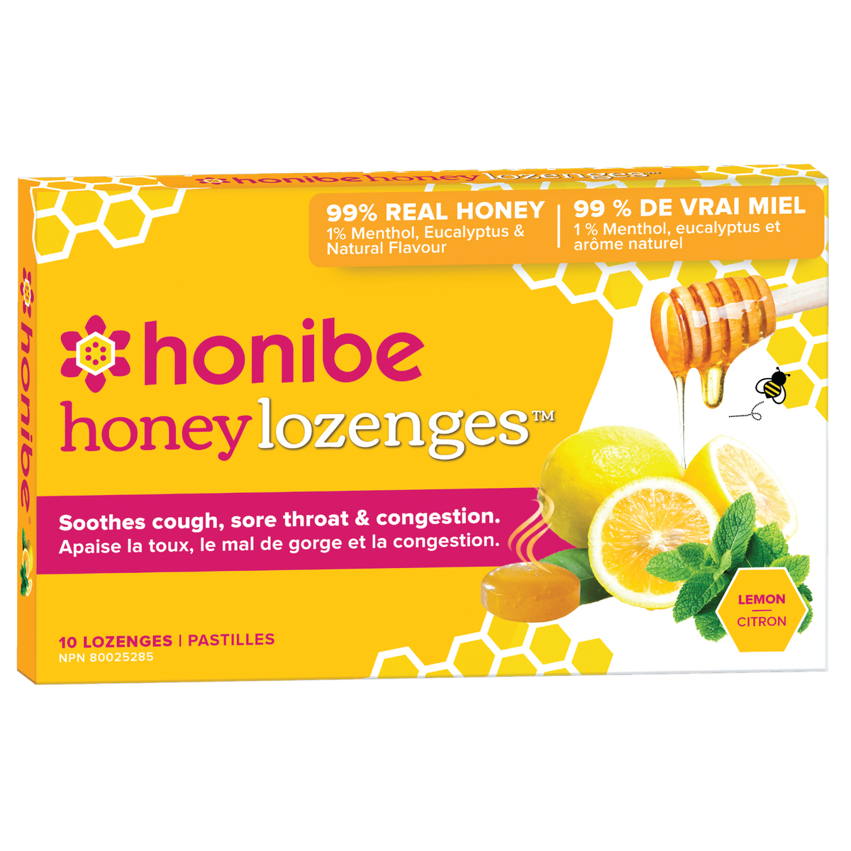 Honibe Honey Lozenges Lemon