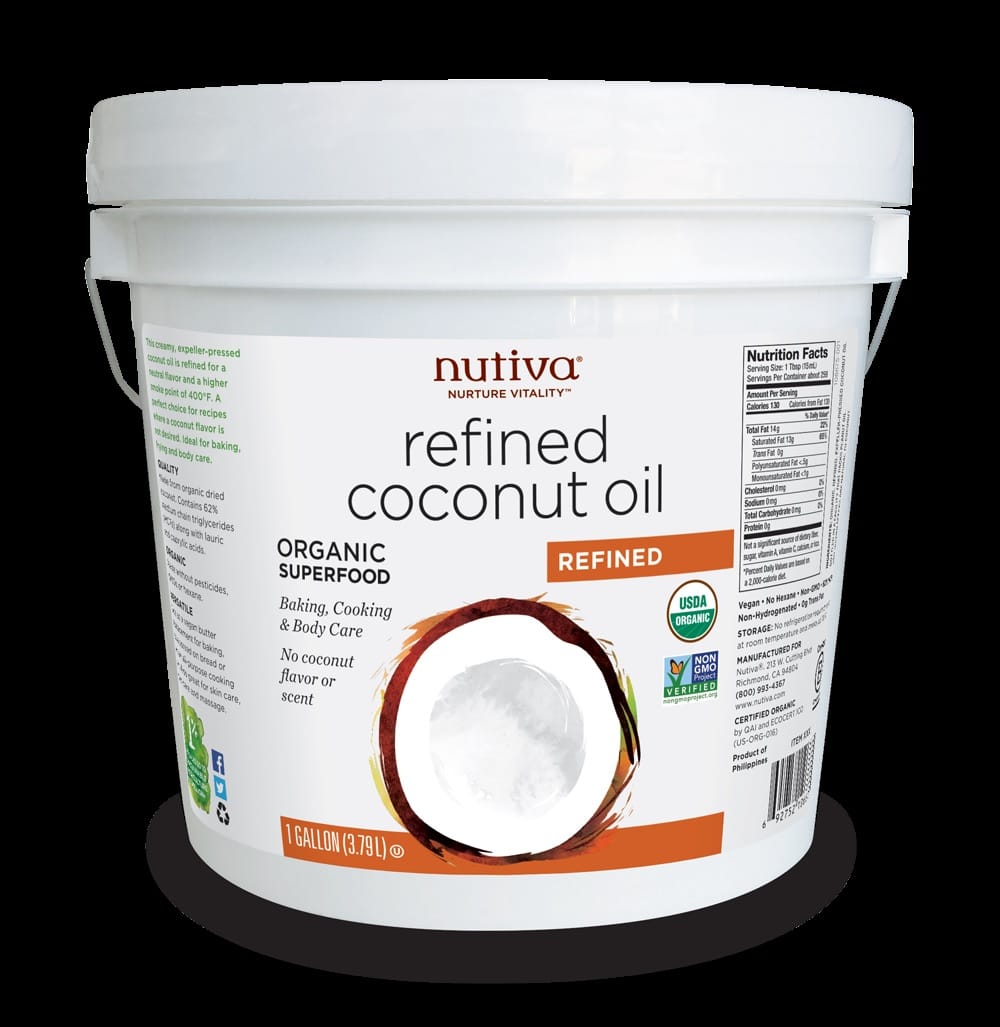 3.79L | Nutiva Organic Refined Coconut Oil 3.79L