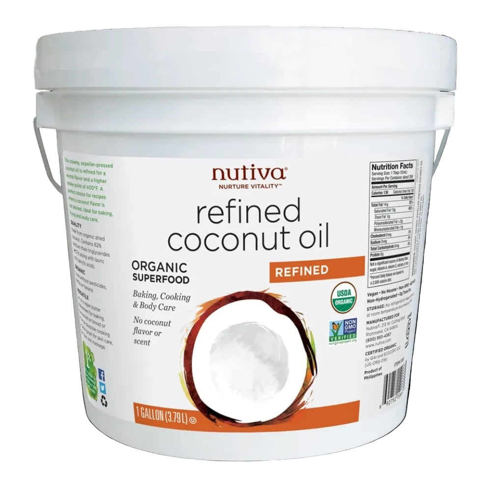 3.79L | Nutiva Organic Refined Coconut Oil 3.79L