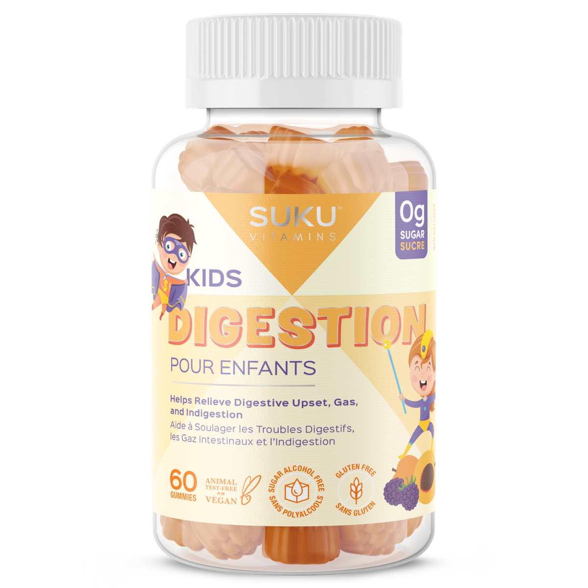 60 Gummies | SUKU Kids Digestion 60 Gummies