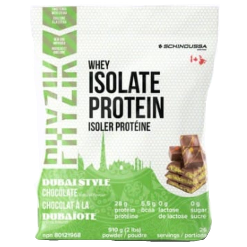 Dubai Chocolate | Schinoussa Phyzik Whey Isolate Protein 910g Dubai Chocolate