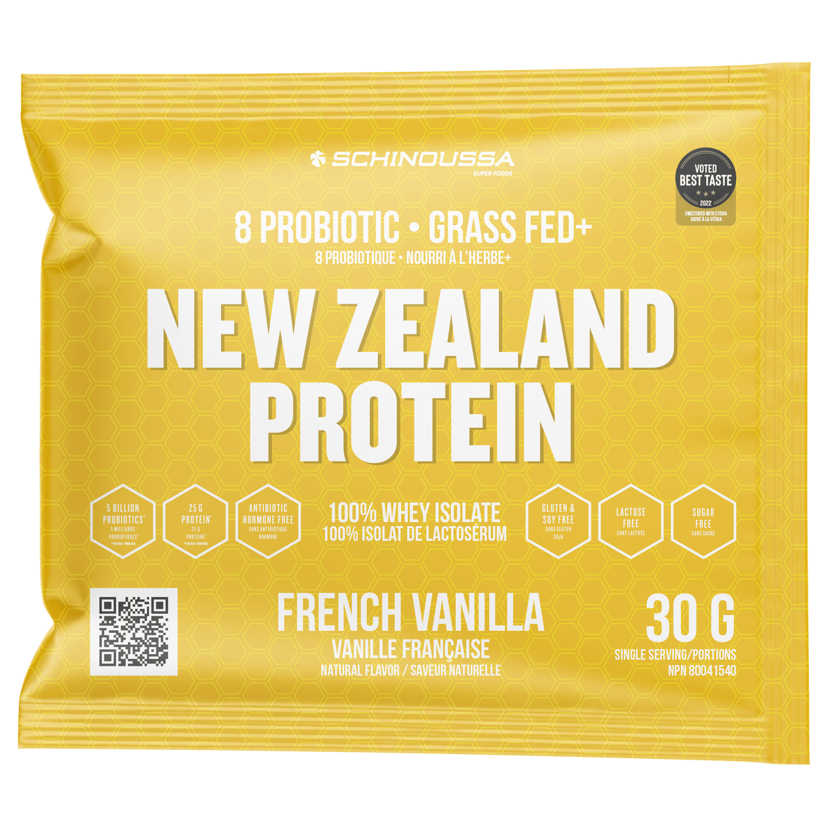 Vanilla | Schinoussa New Zealand Probiotic Whey Isolate Protein 2.3kg Vanilla