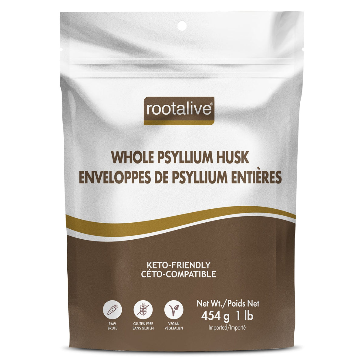 454g | Rootalive Whole Psyllium Husk 454g