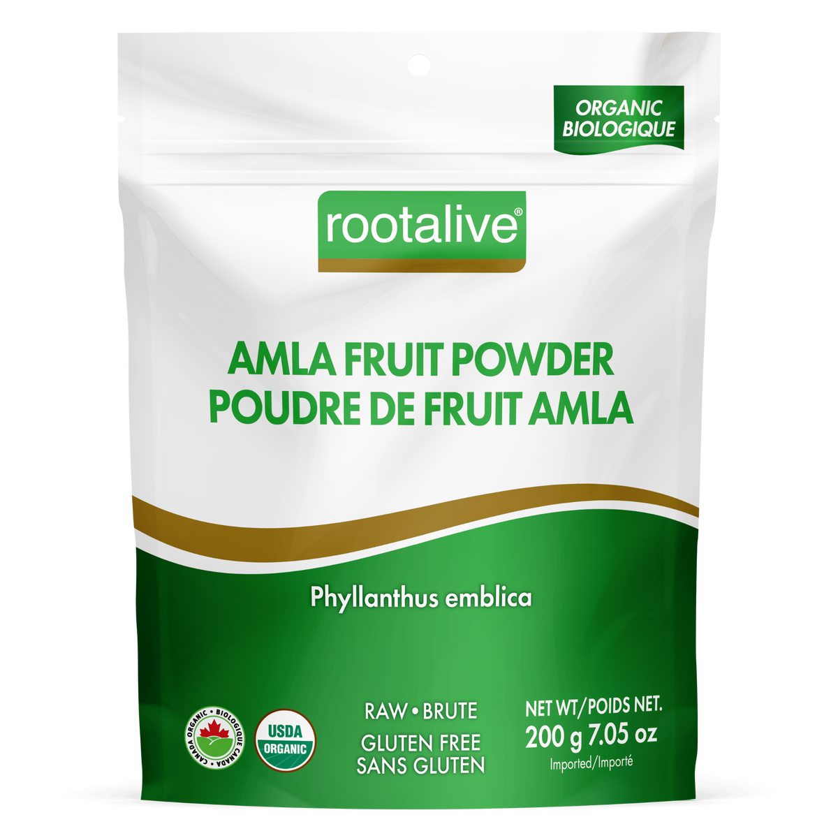 200g | Rootalive Organic Amla Fruit Powder 200g