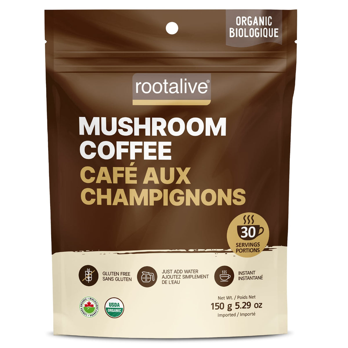 120g | Rootalive Organic Mushroom Coffee 120g