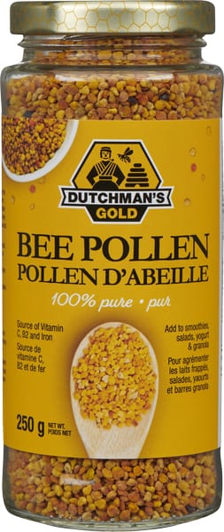 Dutchman's Gold Bee Pollen Granules in Glass Jar