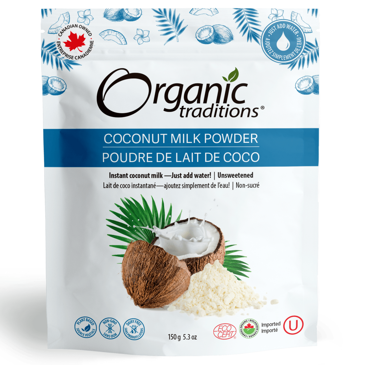 150g | Organic Traditions Coconut Milk Powder 150g