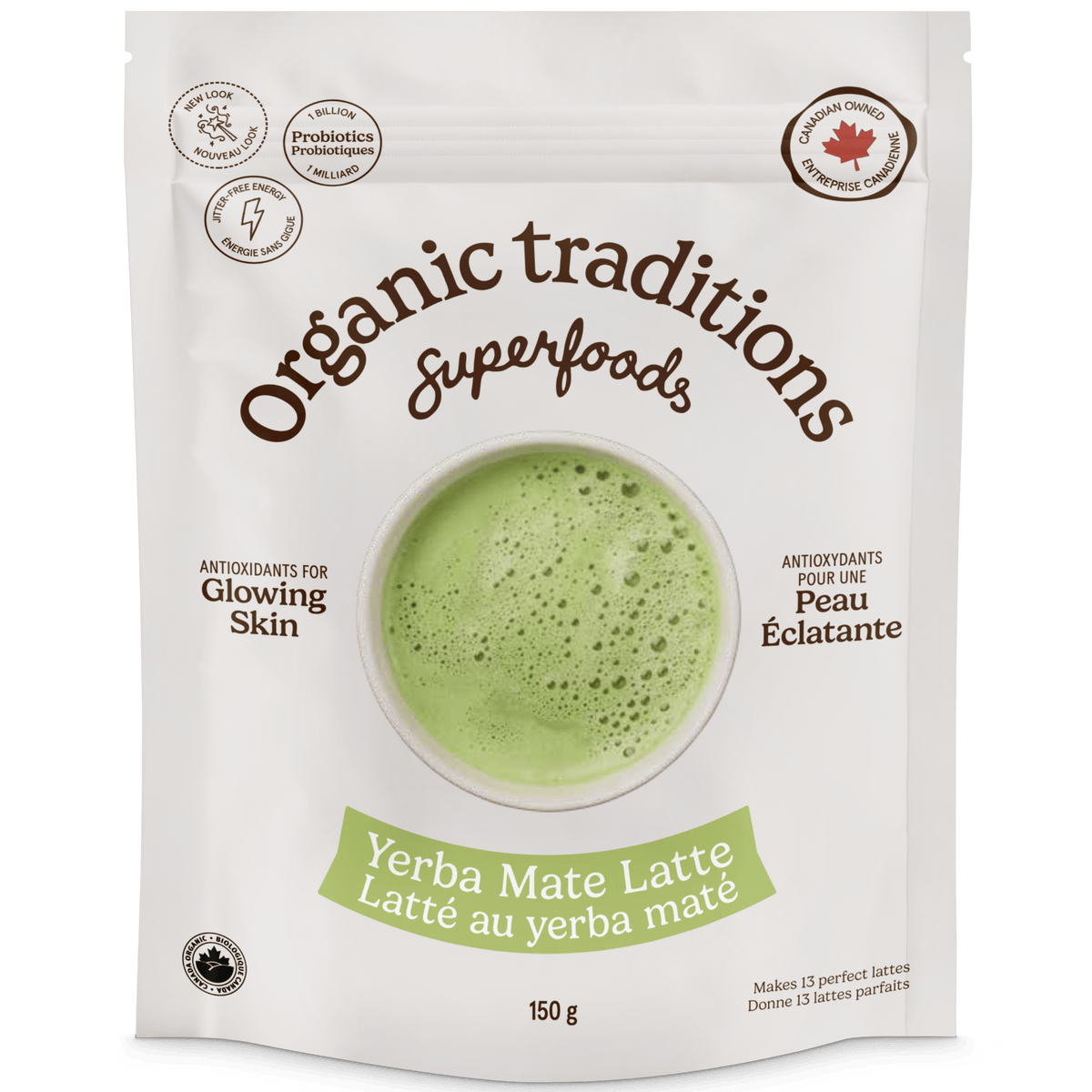 150g | Organic Traditions Yerba Mate Mint Latte 150g
