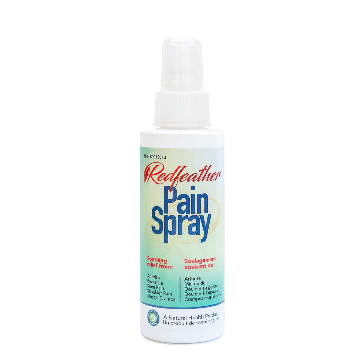 Redfeather Pain Spray with 7% Natural Menthol, Cooling Relief for Back, Muscle and Joint Aches, Sprains and Arthritis Pain, 118ml