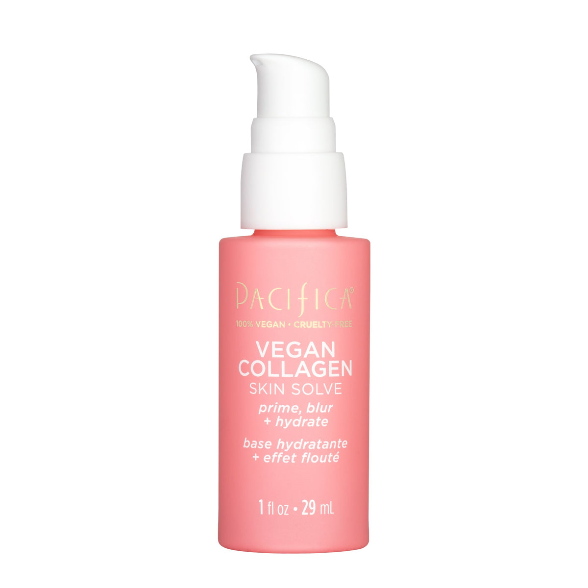 Pacifica Vegan Collagen Skin Solve Primer, Silicone-Free Hydrating 3-in-1 Face Primer with Hyaluronic Acid, 29ml