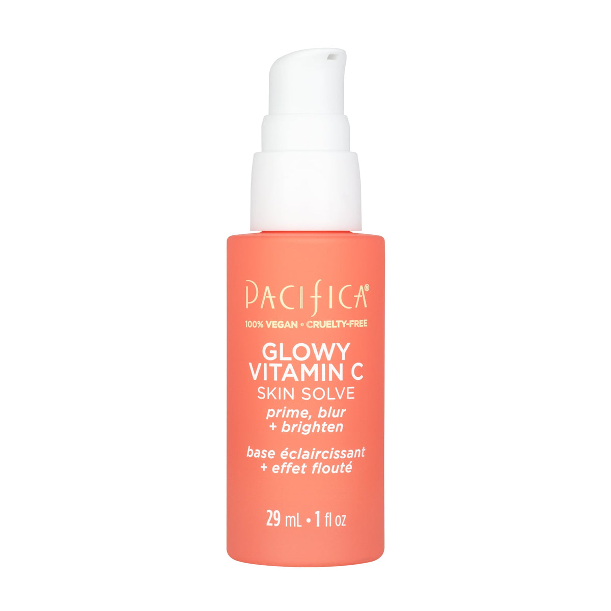 Pacifica Glowy Vitamin C Skin Solve Primer, Silicone-Free Brightening Primer with Kakadu Plum and Niacinamide, 29ml
