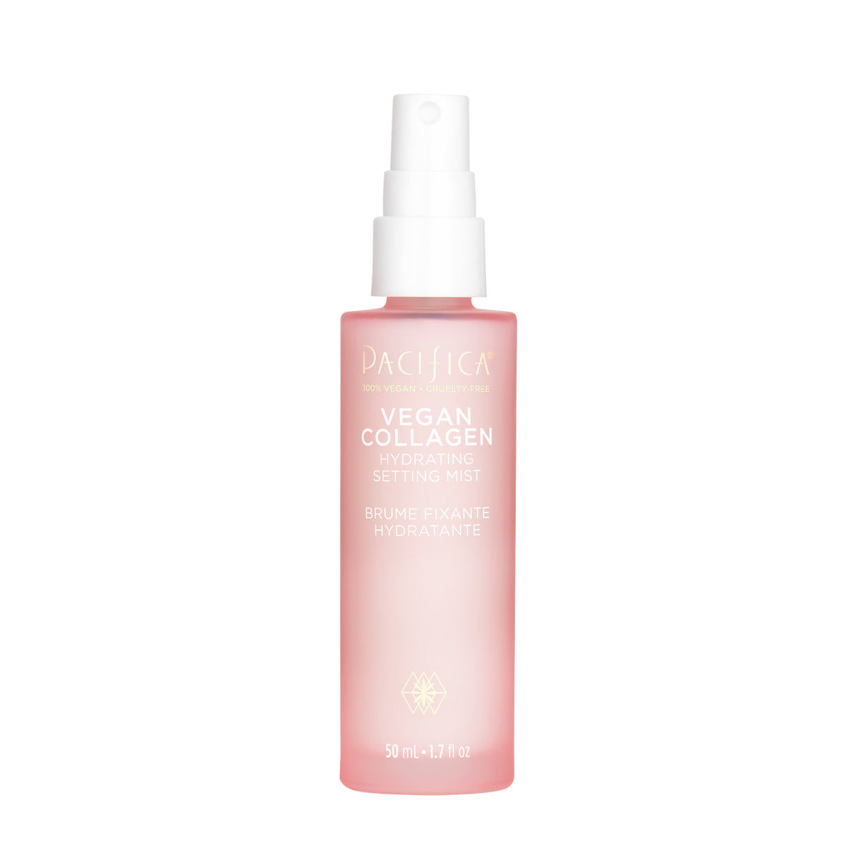 Pacifica Vegan Collagen Hydrate Setting Mist with Vitamin C, Jasmine and White Tea, Dewy Finish, 50ml