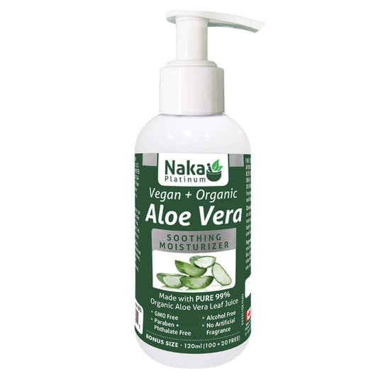 120ml | Naka Platinum Vegan + Organic Aloe Vera Soothing Moisturizer