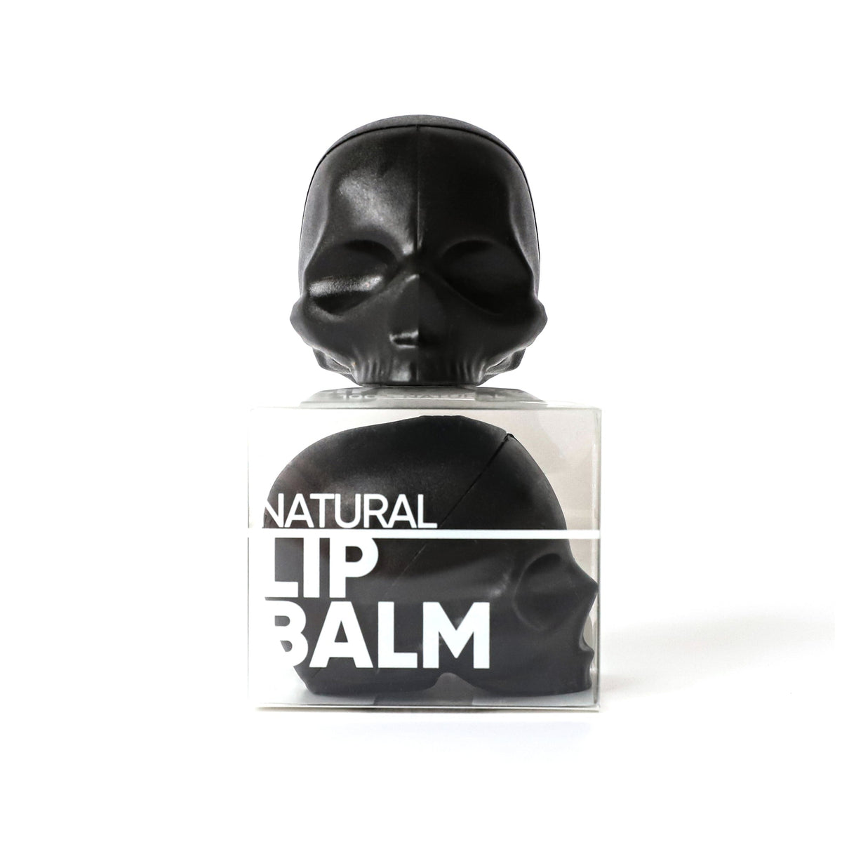 Rebels Refinery Skull Lip Balm 6g, Vanilla, Passionfruit or Mint, White, Pink or Black - Vanilla (Black)