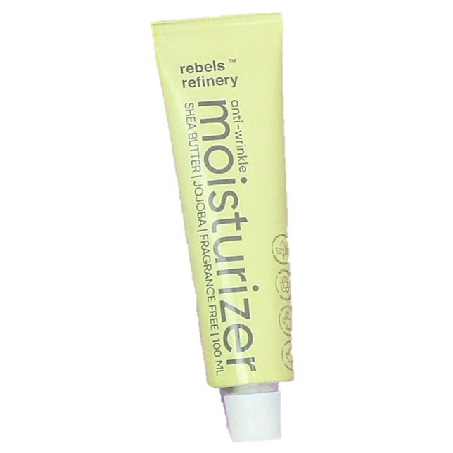 Rebels Refinery Anti-Wrinkle Moisturizer, Lightweight Fragrance-Free Face Cream with Shea Butter, Panthenol and Vitamin E, 100ml