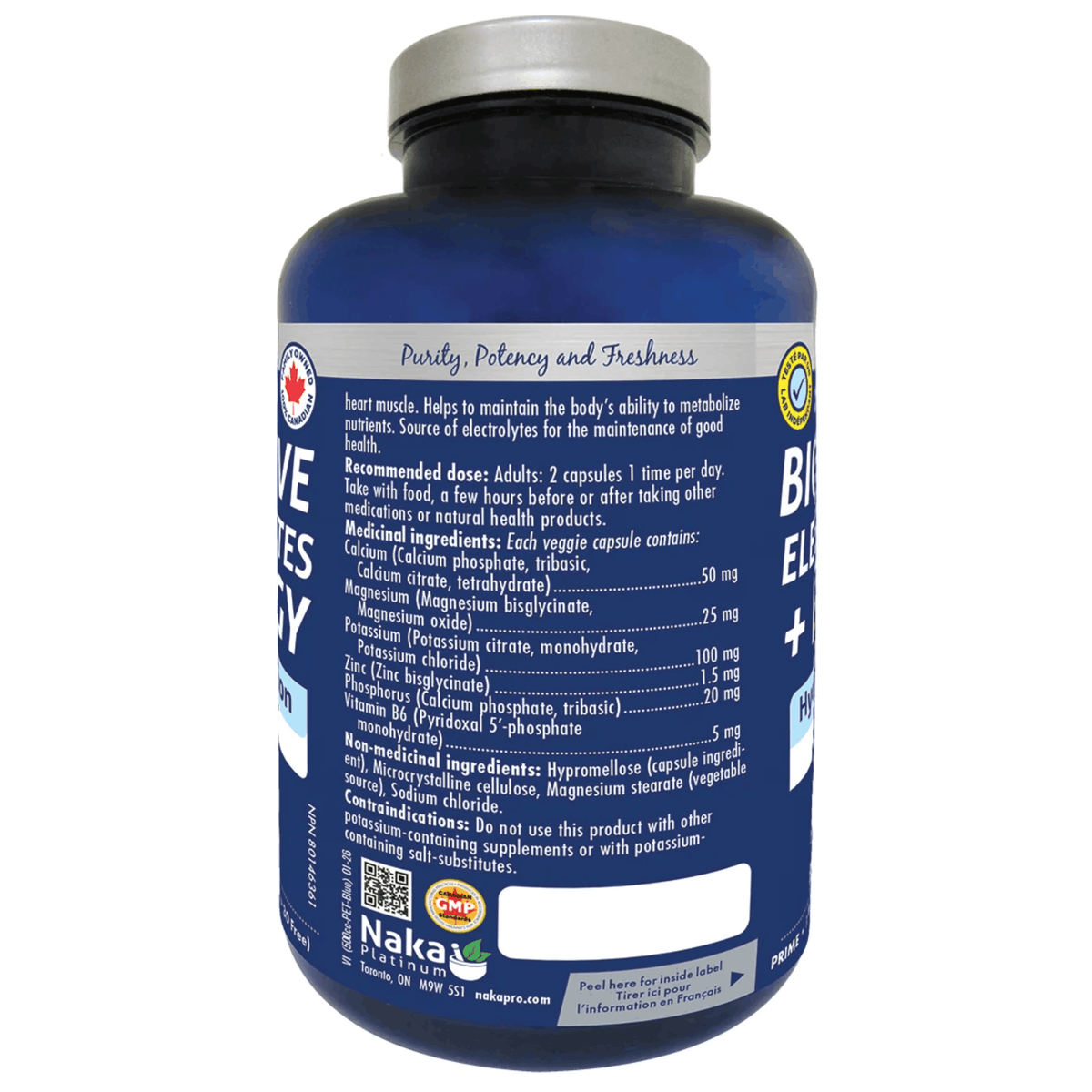 150 Vegetable Capsules | Naka Platinum Bioactive Electrolytes Plus Energy