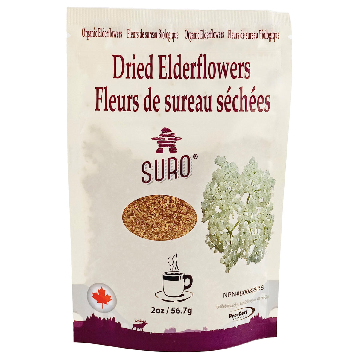 56.7g | SURO Dried Organic Elderflowers 56.7g