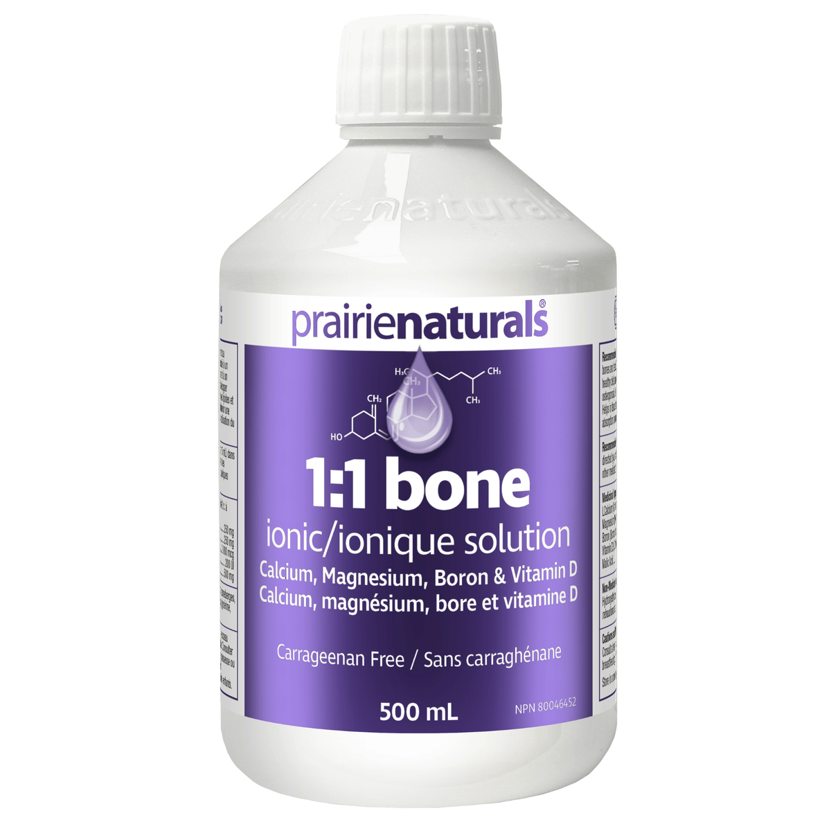 500ml Cranberry Flavour | Prairie Naturals Liquid Ionic Bone Solution 1:1