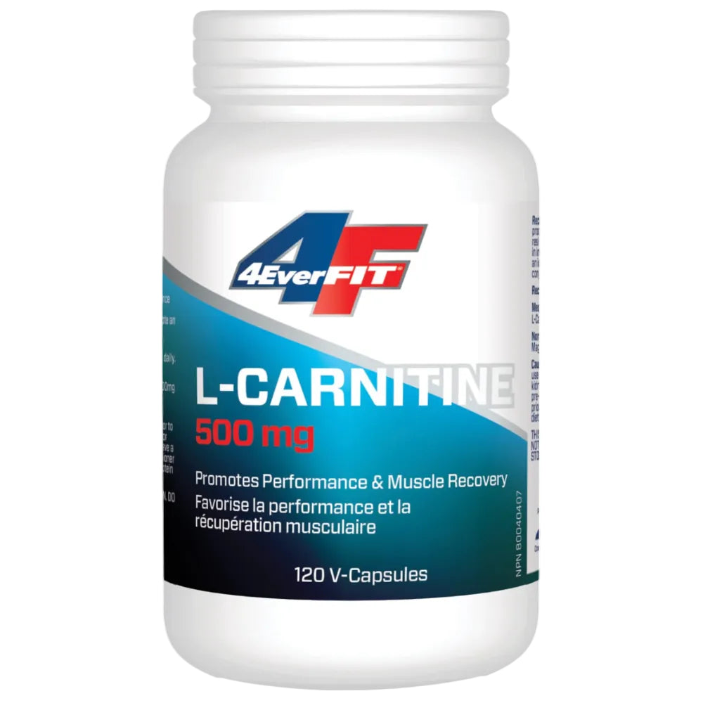 120 Vegetable Capsules | Prairie Naturals L-Carnitine 500mg 120 Vegetable Capsules