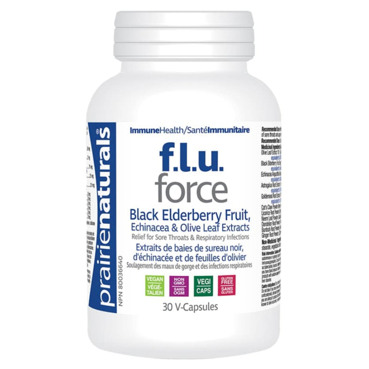30 Vegetable Capsules | Prairie Naturals F.L.U. Force 30 Vegetable Capsules