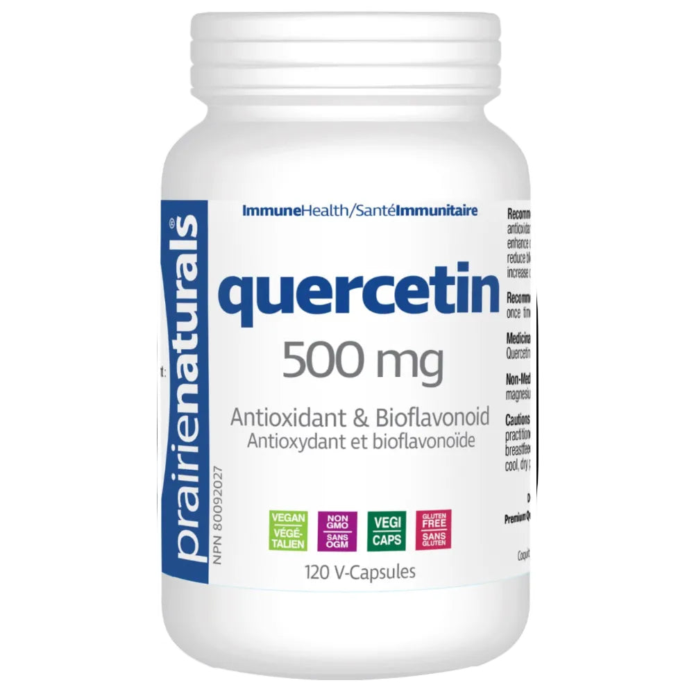 120 Vegetable Capsules | Prairie Naturals Quercetin 500mg 120 Vegetable Capsules
