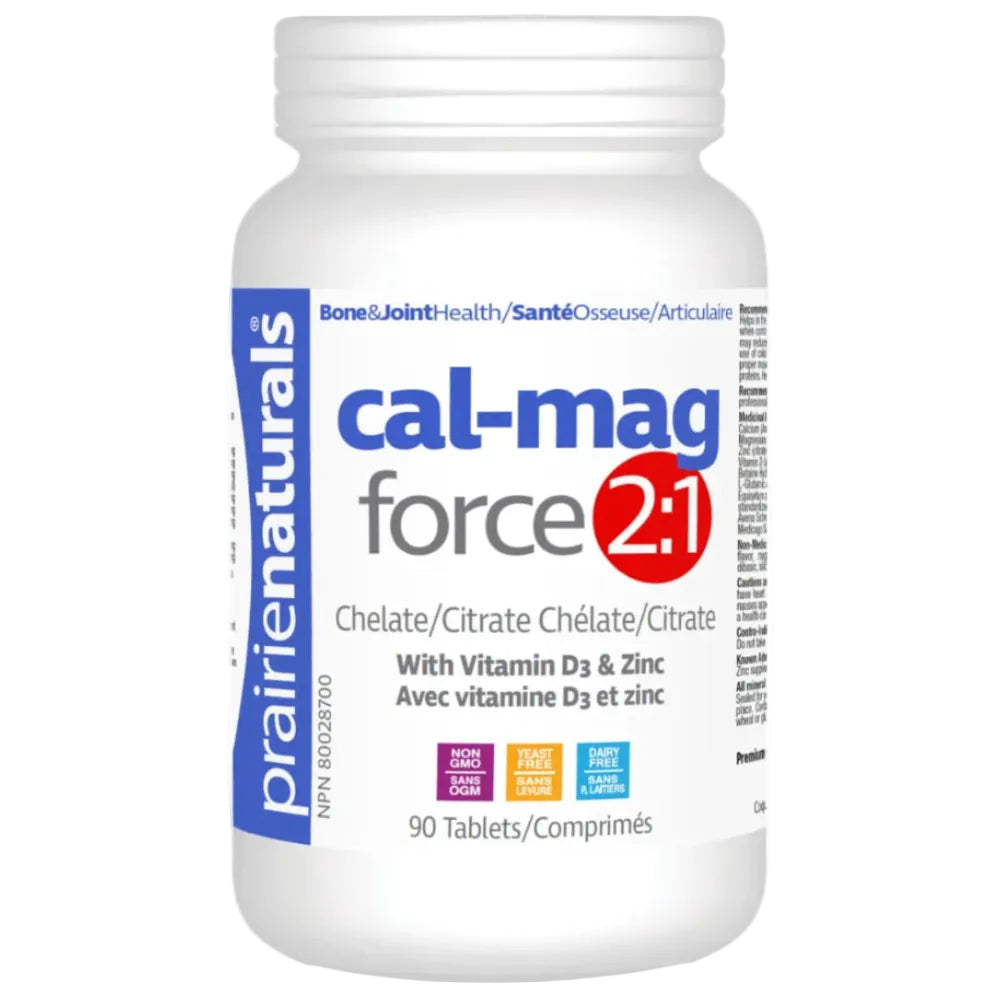 90 Tablets | Prairie Naturals Cal-Mag Force 2:1 90 Tablets
