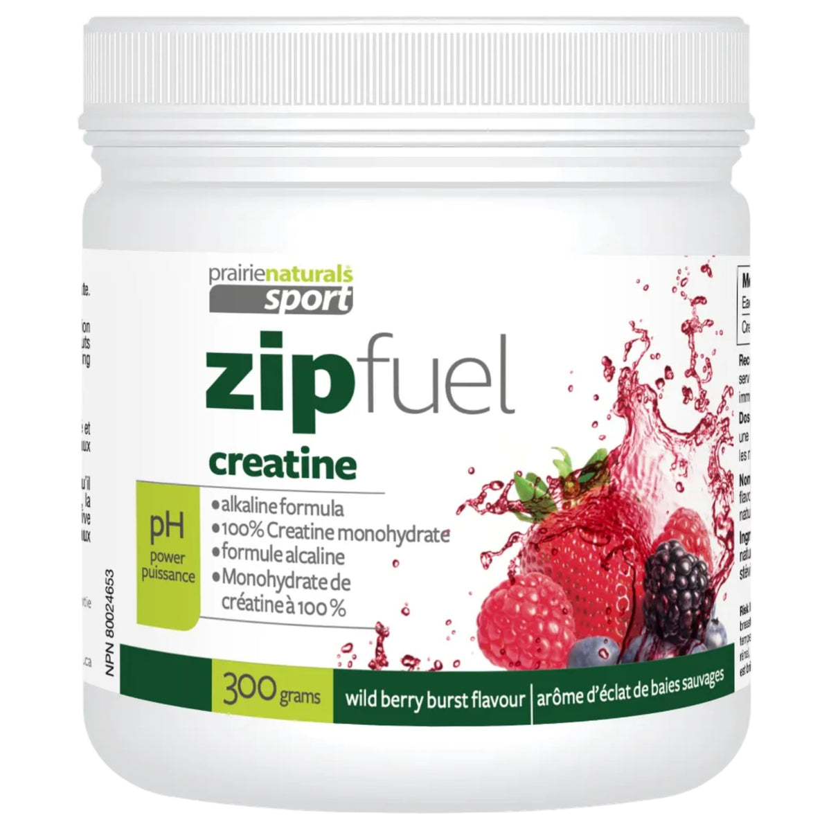 Wild Berry Burst | Prairie Naturals ZipFuel Creatine Wild Berry Burst