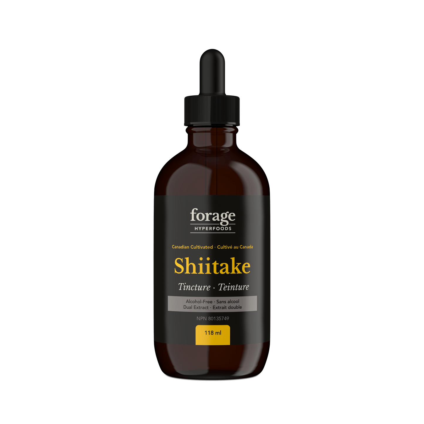 Forage Hyperfoods Shiitake tincture Alcohol-Free 118ml