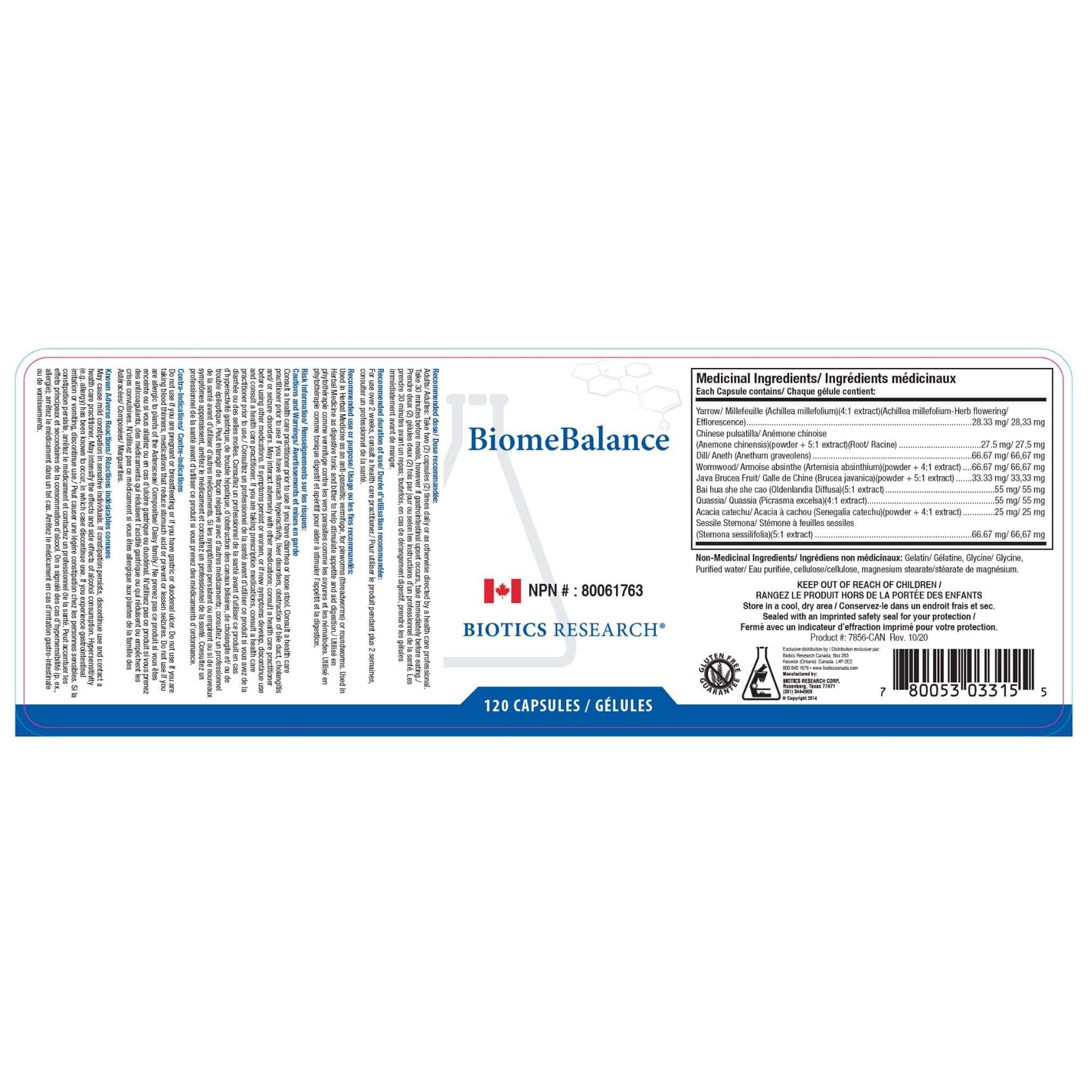 120 Capsules | Biotics Research BiomeBalance