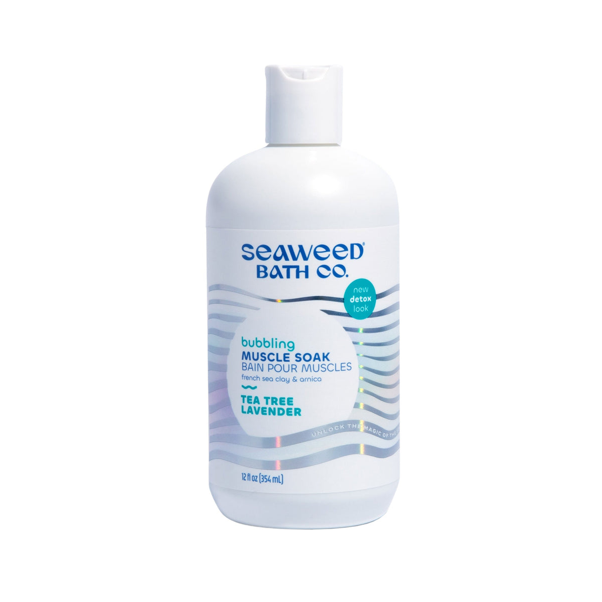 The Seaweed Bath Co. Bubble Bath with Bladderwrack Seaweed and Aloe, Relaxing Foaming Bath, Vetiver Geranium or Tea Tree Lavender, 354ml - Tea Tree Lavender