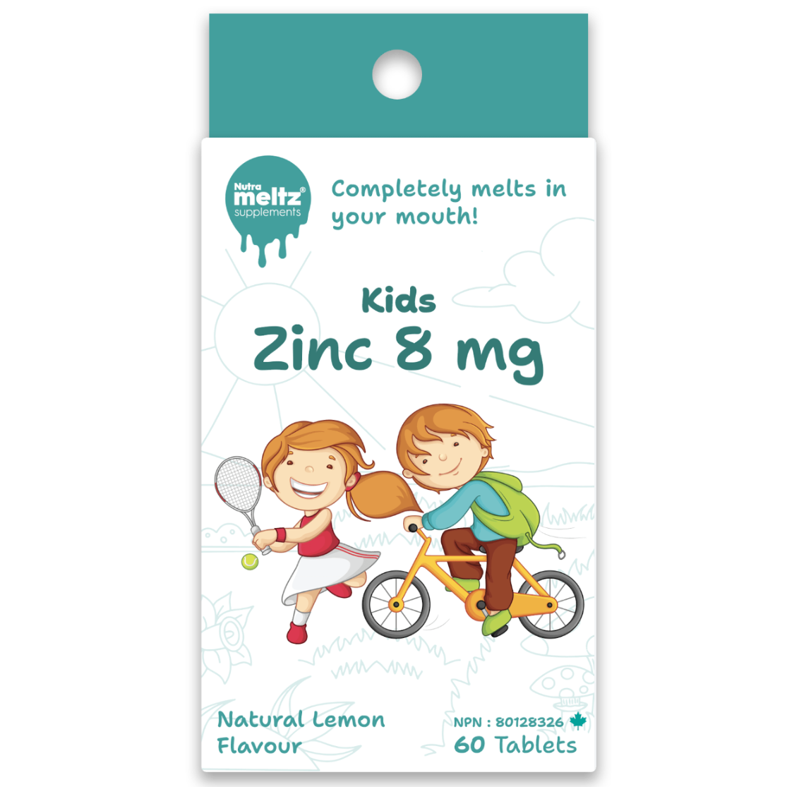 60 Tablets | Nutrameltz KIDS Zinc 8mg 60 Tablets