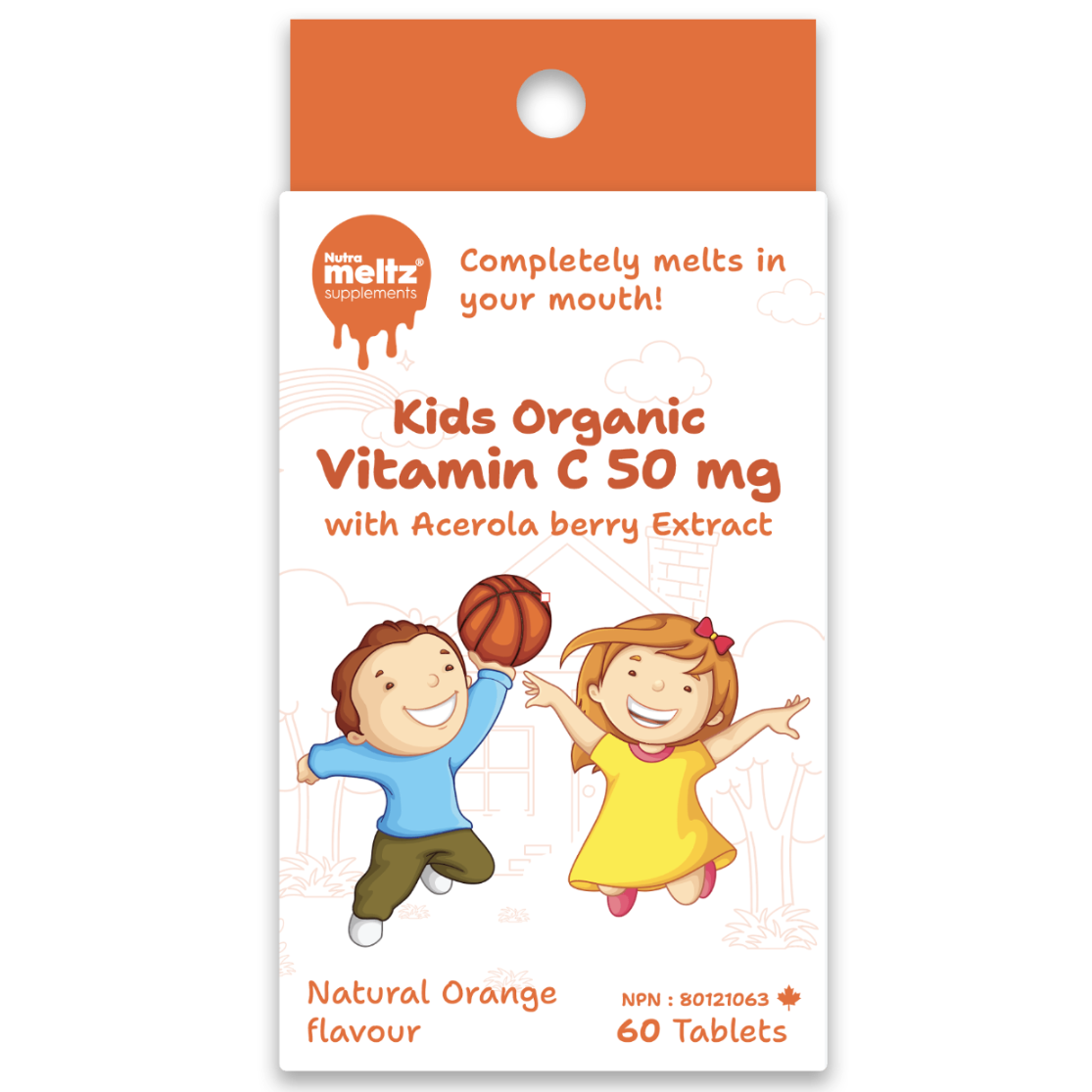 60 Tablets | Nutrameltz KIDS Organic Vitamin C 60 Tablets