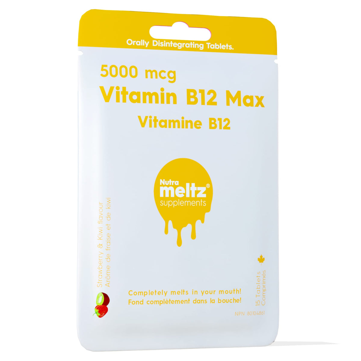Case of 12 x 15 Tablets | Nutrameltz Vitamin B12 5000mcg Case of 12 x 15 Tablets