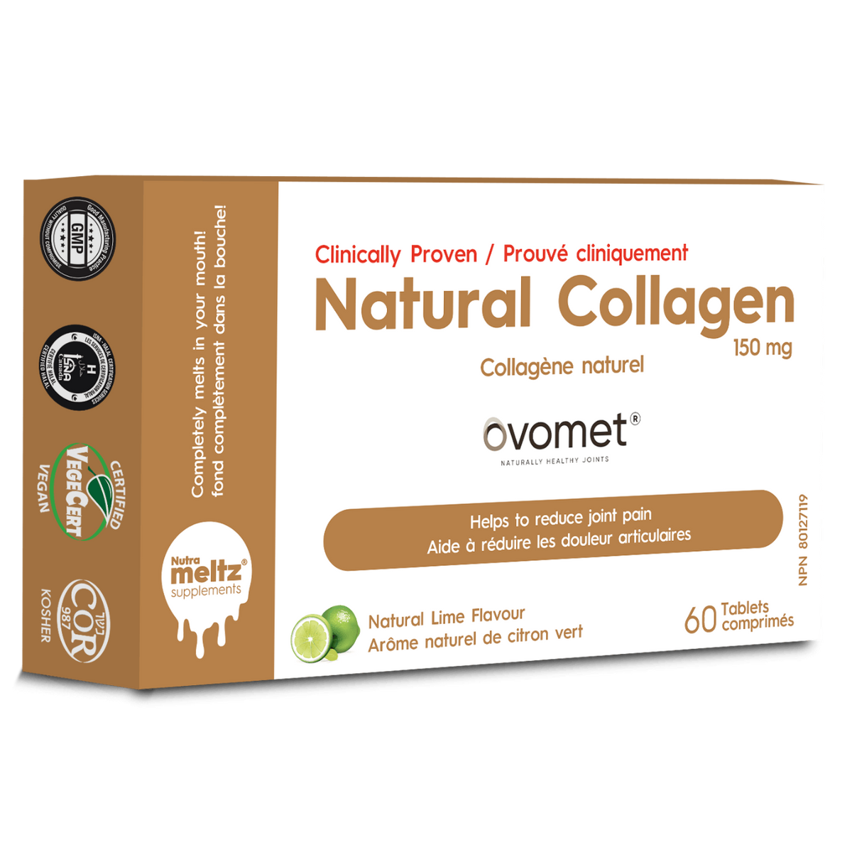 60 Tablets | Nutrameltz Ovomet Natural Collagen 60 Tablets