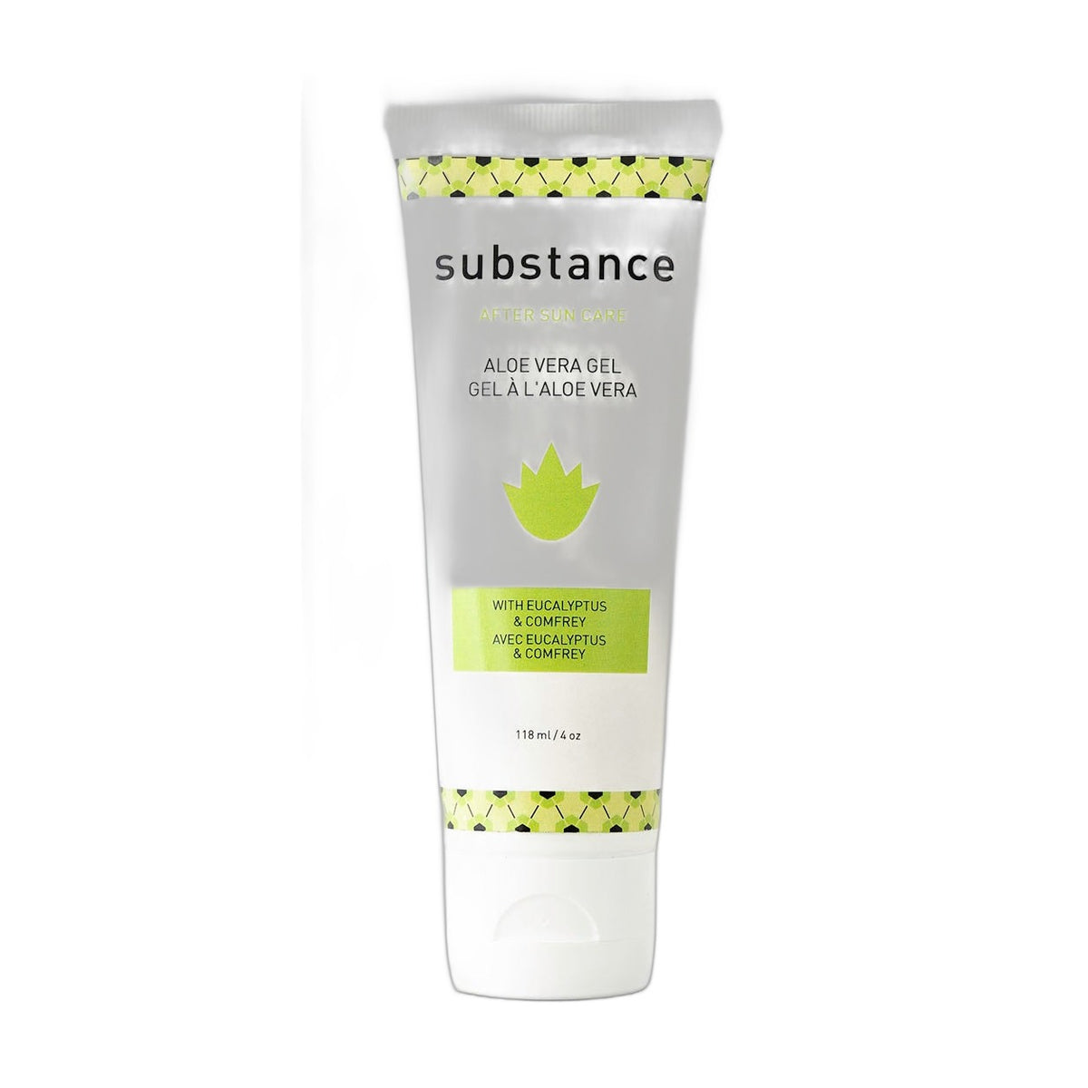 Substance Soothing Aloe Vera Skin Gel, Cooling Whole-Leaf Aloe Gel with Spearmint, Eucalyptus and Witch Hazel, 118ml