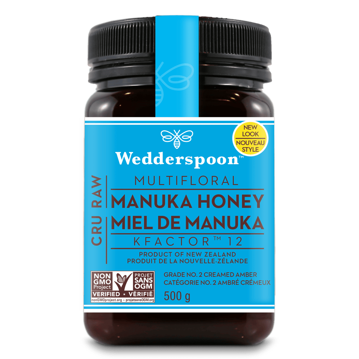 Wedderspoon Raw Manuka Honey KFactor 12 500g