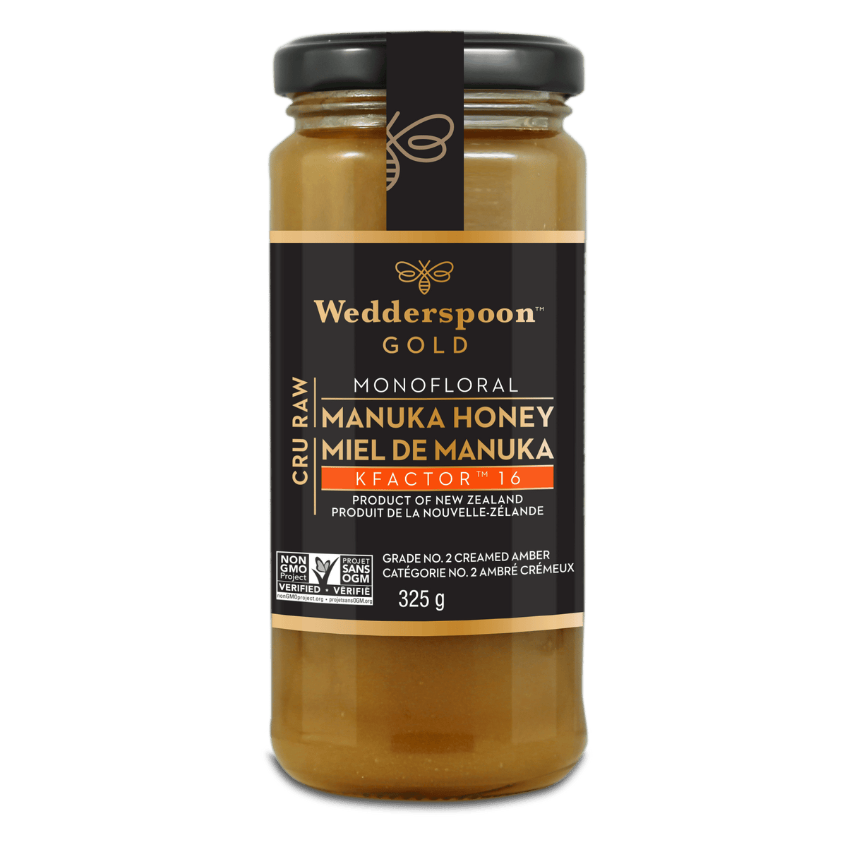 Wedderspoon Raw Manuka Honey KFactor 16 325g 325g
