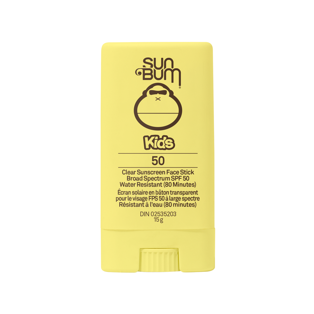 Sun Bum Kids Clear SPF 50 Sunscreen, Water Resistant Lotion, Spray or Face Stick for Wet or Dry Skin - Face Stick 15g
