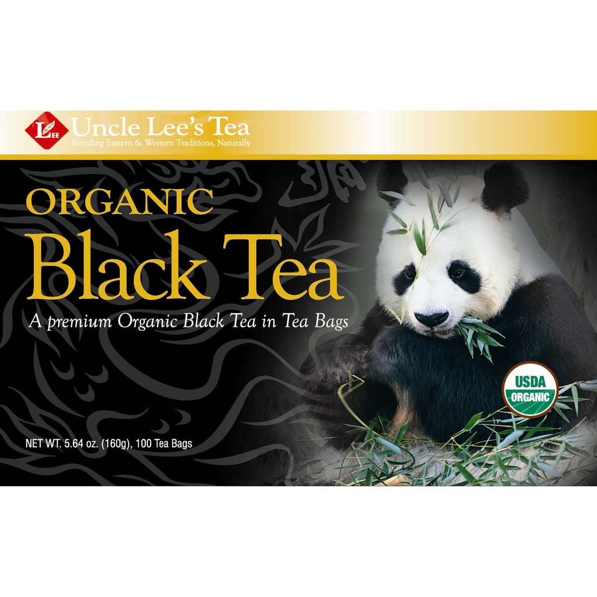Uncle Lee's Organic Black Tea 100 Individually Wrapped Bags