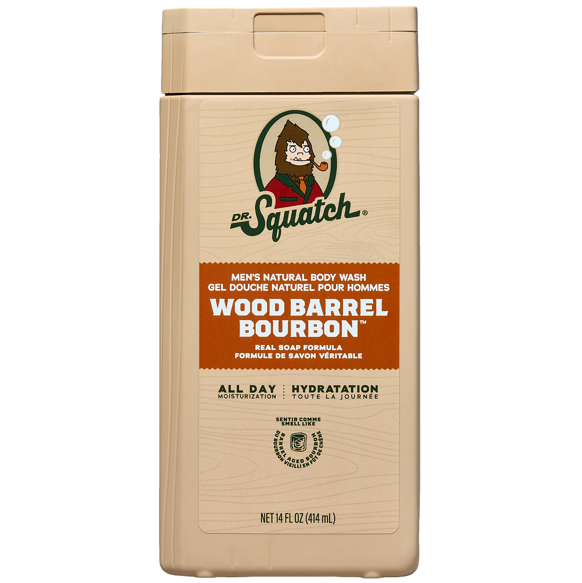Dr. Squatch Natural Body Wash Wood Barrel Bourbon