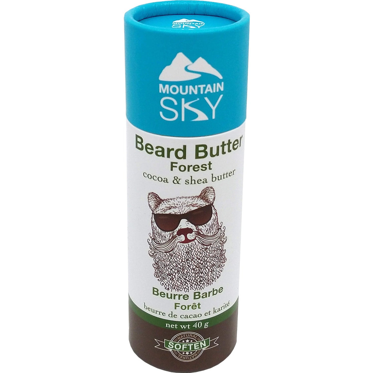 Mountain Sky Beard Butter in Eco-Tube, Forest, 40g