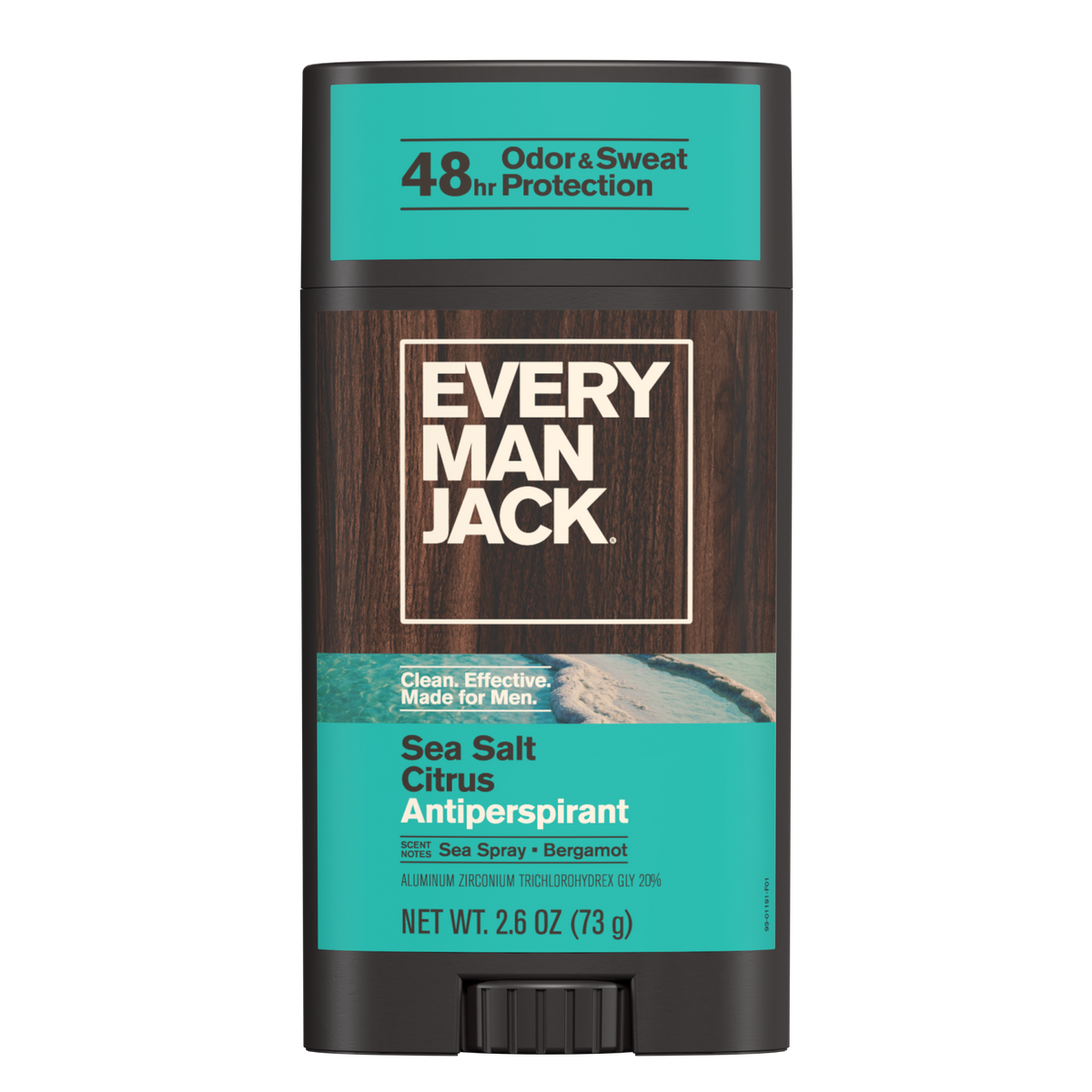 Every Man Jack Antiperspirant & Deodorant, Sea Salt