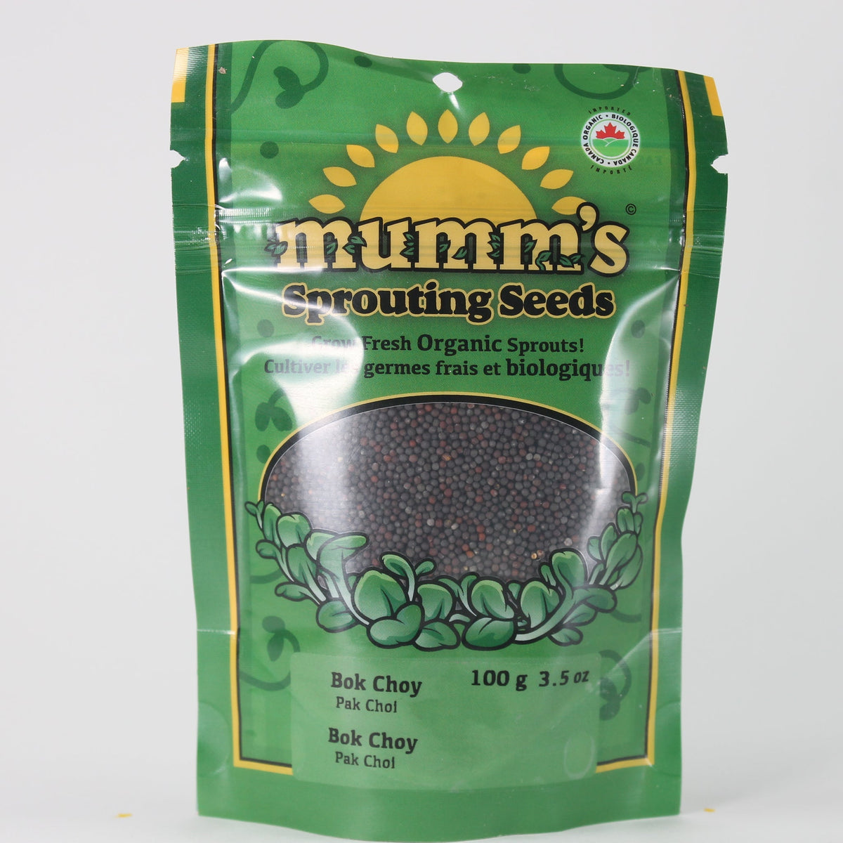 Mumm's Certified Organic Bok Choy Sprouting Seeds, 100g