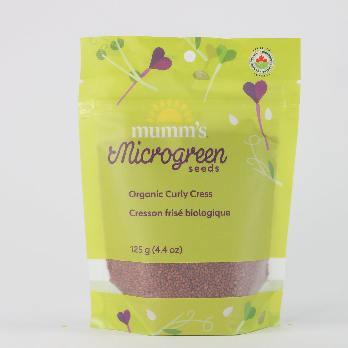 Mumm's Certified Organic Curly Cress Sprouting Seeds, 125g