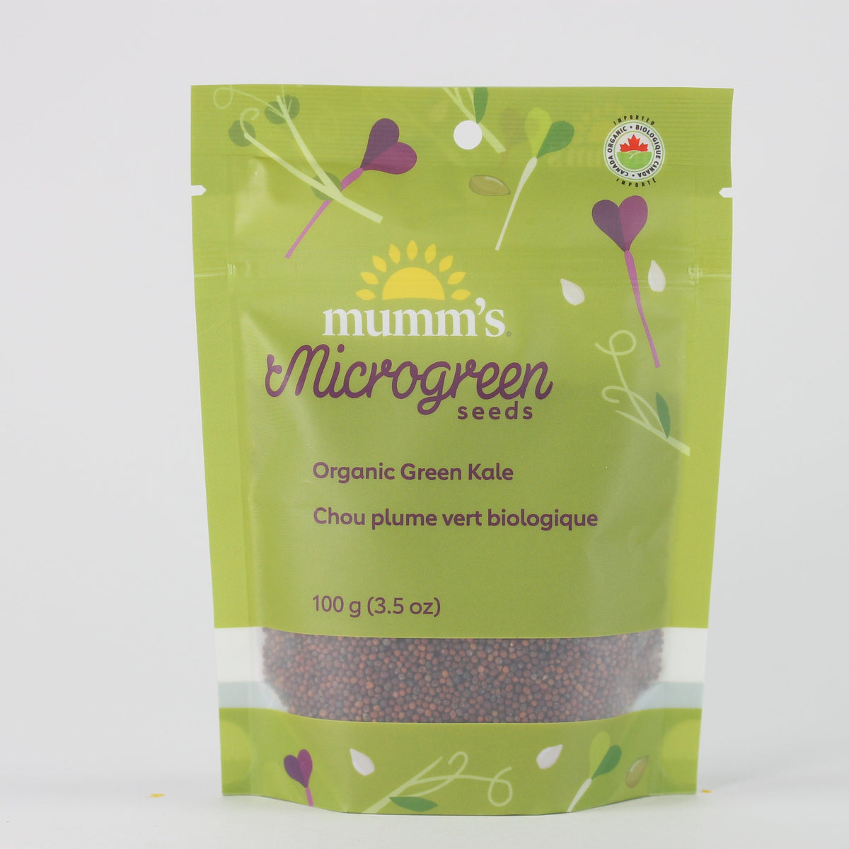 Mumm's Certified Organic Green Kale Sprouting Seeds, 100g